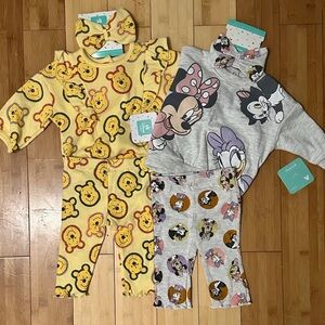 Winnie the Pooh & Minnie Mouse 3-Piece Set.  Size /3-6 months